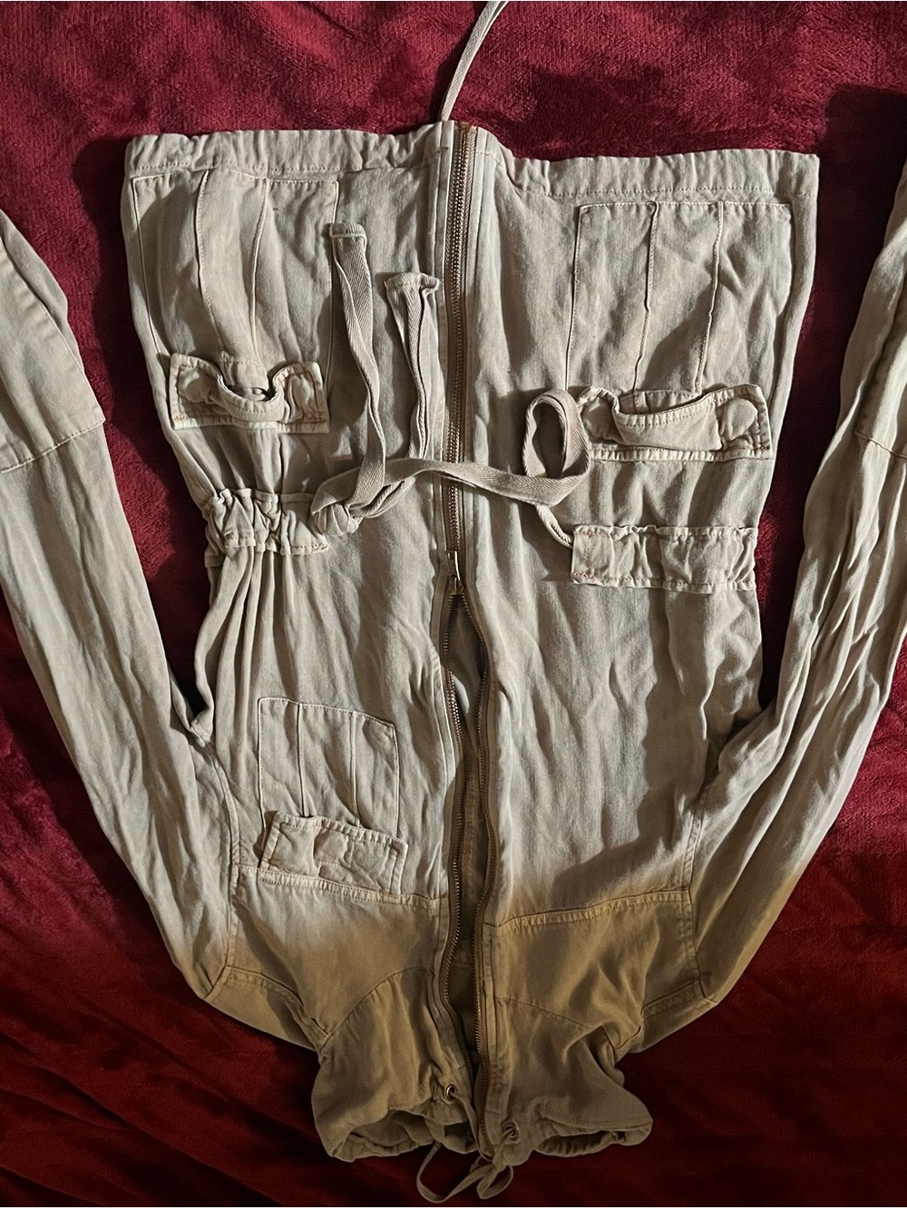 Vintage BKE Light Taupe Drawstring Jacket